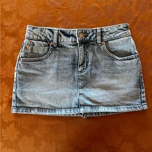 Garage Blue Denim Mini Skirt